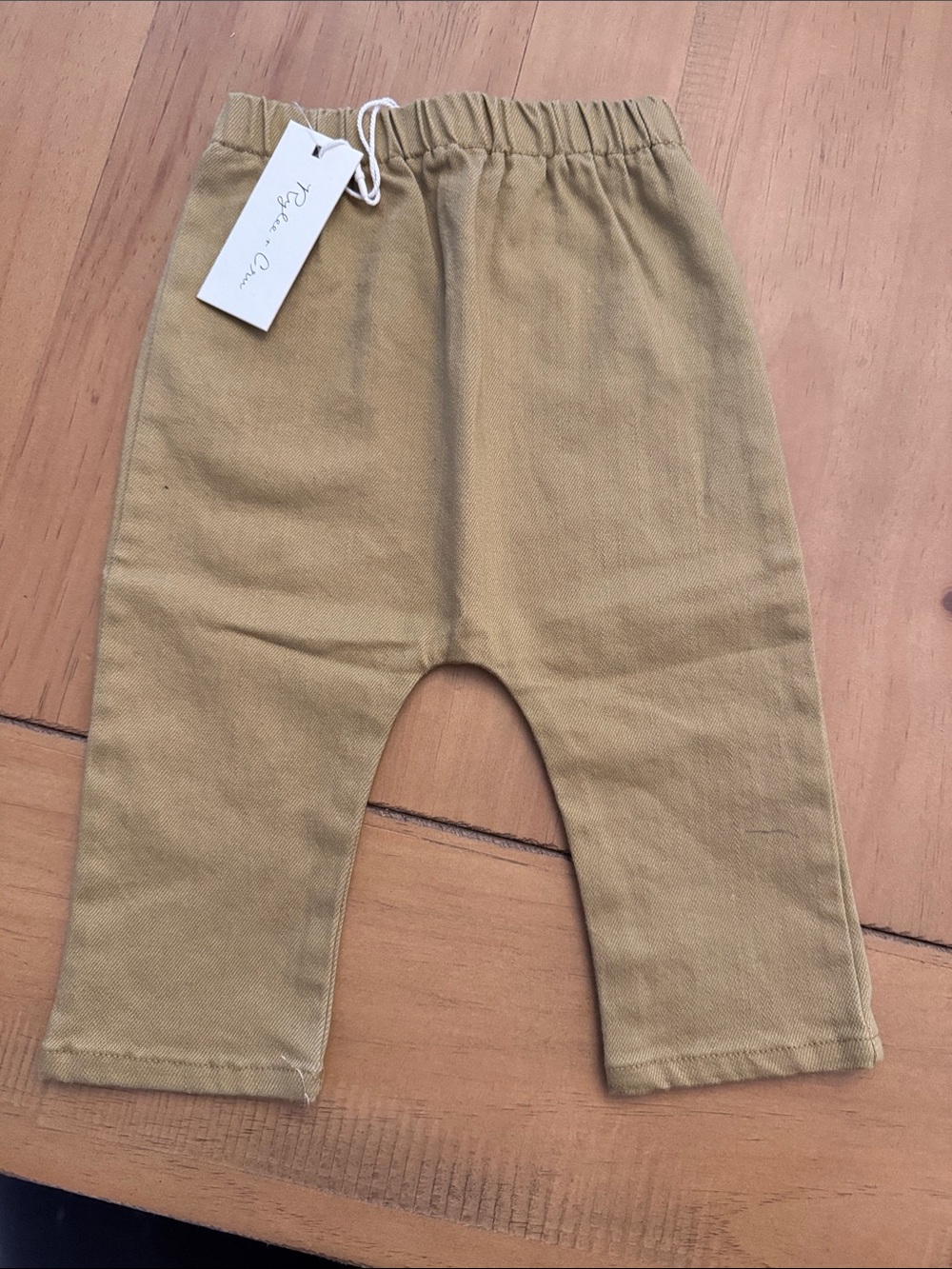Rylee + Cru baggy harem pant 3-6month yellow goldenrod pants